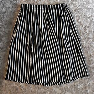J. CREW Mercantile Striped Skirt with Pockets